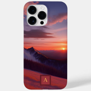Personalisiertes Bergsonnenuntergangs-Handyhülle Case-Mate iPhone 14 Pro Max Hülle
