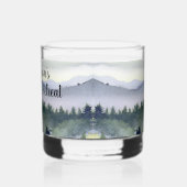 Personalisiertes Bergthema Whiskyglas (Links)