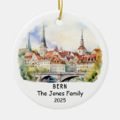 Personalisiertes Bern-Ornament, Schweiz Keramik Ornament (Vorne)