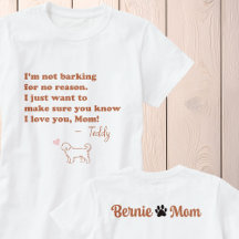 Personalisiertes Bernedoodle-Mutter-Shirt mit indi