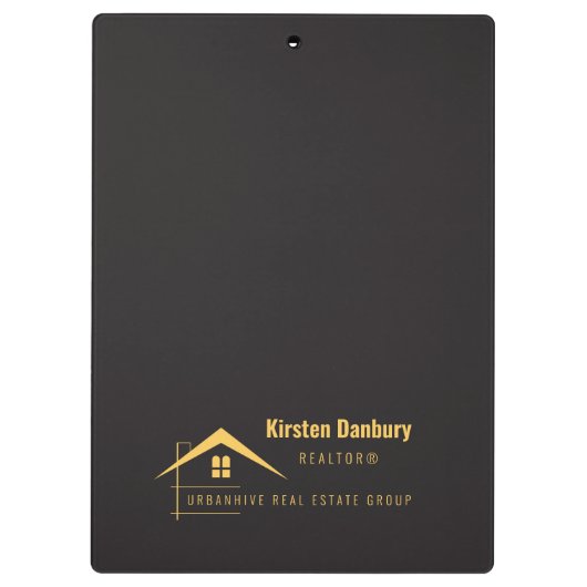 Personalisiertes Berufliches Anwesen Klemmbrett (Rückseite)