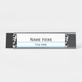 Personalisiertes Berufliches Kompositionsbuch Schreibtischnamensplakette (Vorderseite )