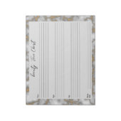 Personalisiertes berufliches Makeup-Gesichtsbild Notizblock (Rotiert)