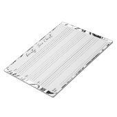 Personalisiertes berufliches Makeup-Gesichtsbild Notizblock (angewinkelt)