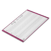 Personalisiertes berufliches Makeup-Gesichtsbild Notizblock (angewinkelt)