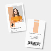 Personalisiertes Berufliches Mitarbeiterlogo und F Ausweis (Front & Back)