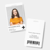 Personalisiertes Berufliches Mitarbeiterlogo und F Ausweis (Front & Back)