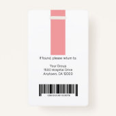 Personalisiertes Berufliches Mitarbeiterlogo und F Ausweis (Rückseite)