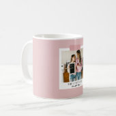 Personalisiertes Best-Ever-Mama-Foto | Pink Kaffeetasse (Vorderseite Links)