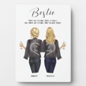 Personalisiertes Best Friend Portrait - Besties Pl Fotoplatte (Vorderseite)