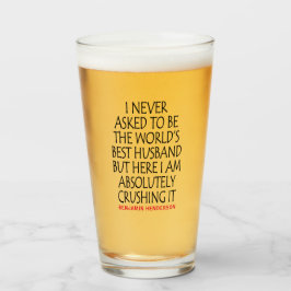Personalisiertes Best-Husband-Angebot Glas