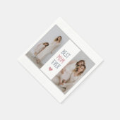 Personalisiertes "Best Mama Ever"-Papier Napkins Serviette (Ecke)