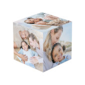 Personalisiertes Best Mama Foto Würfel (Rückseite Schrägansicht)