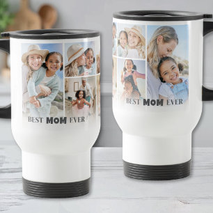 Personalisiertes Best Mom Foto-Kollage Mutter Reisebecher