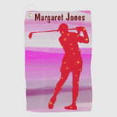 Personalisiertes Best Mum Ladys Golfspass Golfhandtuch (Vorderseite)