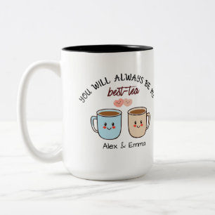 Personalisiertes Best-Tea-Paar Zweifarbige Tasse