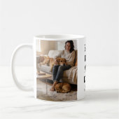 Personalisiertes Beste Hundemama 2 Foto | Mutterta Kaffeetasse (Links)