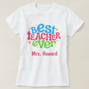 Personalisiertes Beste-Lehrerin-aller-Zeiten-T-Shi T-Shirt
