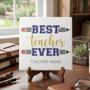 Personalisiertes Beste Lehrerin/Bester Lehrer Alle Fliese
