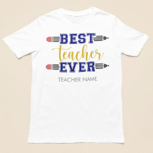 Personalisiertes Beste Lehrerin/Bester Lehrer Alle Große Größe T-Shirt