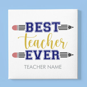 Personalisiertes Beste Lehrerin/Bester Lehrer Alle Leinwanddruck