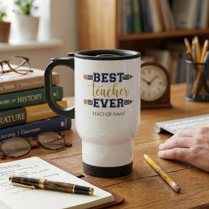 Personalisiertes Beste Lehrerin/Bester Lehrer Alle Reisebecher