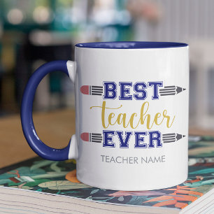 Personalisiertes Beste Lehrerin/Bester Lehrer Alle Tasse