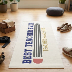Personalisiertes Beste Lehrerin/Bester Lehrer Alle Yogamatte