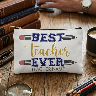 Personalisiertes Beste Lehrerin/Bester Lehrer Alle Zubehörtasche