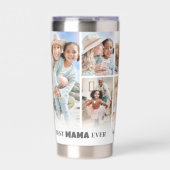 Personalisiertes Beste Mama Foto-Collage Mutter Thermobecher (Vorderseite)