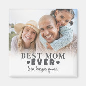 Personalisiertes Beste Mama Foto Magnet (Vorne)