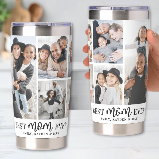 Personalisiertes Beste Mama Foto Mutter Thermobecher