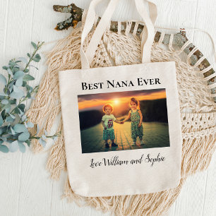 Personalisiertes Beste Nana Aller Zeiten Foto Tragetasche