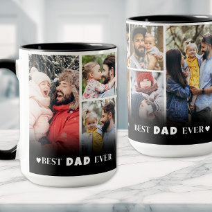 Personalisiertes Beste-Papa-aller-Zeiten-Foto-Koll Tasse