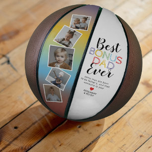 Personalisiertes „Bester Bonus-Papa ever“ Basketba Basketball