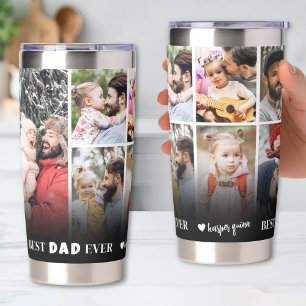 Personalisiertes Bester Papa Aller Zeiten 8 Fotos Thermobecher