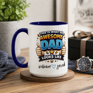 Personalisiertes Bester Papa Aller Zeiten Benutz Tasse