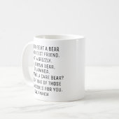 Personalisiertes Bestes Freund-Geschenk, Funny Bes Kaffeetasse (Vorderseite Links)