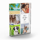 Personalisiertes Bestes Jahr und heute fünf Fotoblock (Links)