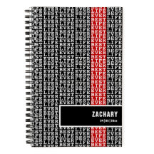 Personalisiertes bestes Leben je Schwarz-weißer Ro