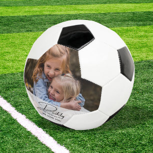 Personalisiertes Bestes Papa der Welt Foto Fußball