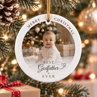 Personalisiertes Bestes-Pate-aller-Zeiten-Weihnach Keramik Ornament