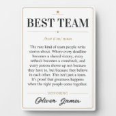 Personalisiertes Bestes Team Wörterbuch Definition Fotoplatte (Vorderseite)