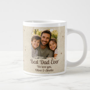 Personalisiertes Bestes-Vater-aller-Zeiten-Foto Jumbo-Tasse