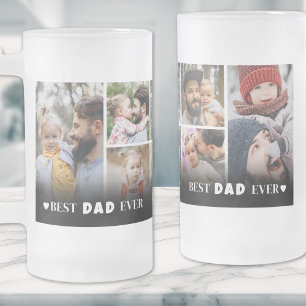 Personalisiertes Bestes Vater Aller Zeiten Foto-Ko Mattglas Bierglas