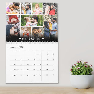 Personalisiertes Bestes-Vater-Foto-Collage Vater Kalender