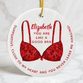 Personalisiertes Bestie-Foto Keramik Ornament
