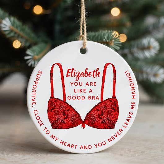 Personalisiertes Bestie-Foto Keramik Ornament