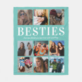 Personalisiertes Bestie-Geschenk | Bester Freund Fleecedecke (Vorderseite)