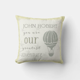 Personalisiertes beststes Abenteuer fängt an Kissen